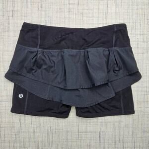 LuluLemon Run Speed Squat Skirt Zipper‎ Pocket Size 6